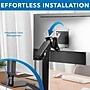 Mount-It! Adjustable Freestanding Single Monitor Arm with Height Adjustment, 17"–32", Black (MI-2757)~#|#~DD40F6B7-0968-430F-BE2A6407AD26D005_sc7