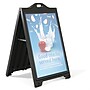 Azar Poster Holder, 36" x 24", Vertical, Freestanding, Black Plastic (300244-BLK)~#|#~DD447200-B8F5-4E2C-89AD382A1931726E_sc7