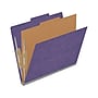 Medical Arts Press Pressboard Classification Folder, 1-Divider, 2" Expansion, Letter Size, Purple, 10/Box (DV-T42-14-3PRP-PKT)~#|#~DD449BF5-44A5-4E1B-B257714D3CBA7A3A_sc7
