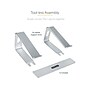 StarTech 10.2" x 10.2" Aluminum Laptop Stand, Silver (LAPTOP-STAND-SILVER)~#|#~DD45606C-7054-4C5E-992E8F7CE14775E3_sc7