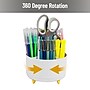 Mind Reader 5-Compartment Rotating Plastic Pen Holder, White (SPINPEN-WHT)~#|#~DD50215D-6620-41D7-81A45674A661A68B_sc7
