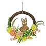 National Tree Company 16" Bunny and Rose Flowers Wreath (EG79-21DX211W-1)~#|#~DD53D99B-71ED-4C48-944E1F6643675395_sc7