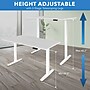 Mount-It! Dual Motor 55"W Electric Rectangular Adjustable Standing Desk, White (MI-18111)~#|#~DD59023E-3723-4825-A4C2169B6AFF66A2_sc7