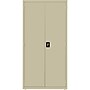 Lorell Fortress Series 72" Steel Storage Cabinet With 5 Shelves, Putty (LLR34412)~#|#~DD5CCA33-C761-4BC7-93FE20171F5ADD8F_sc7