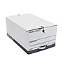 Staples Heavy Duty File Box, String and Button Lid, Legal, White/Gray, 4/Pack (TR59224)~#|#~DD641C7E-C73F-4CD3-981895ACF5BD0010_sc7