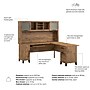 Bush Home Somerset 72" W L Shaped Computer Desk with Hutch, Fresh Walnut (SET001FW)~#|#~DD67134B-C0C6-4429-A80F7011BA3E7E1E_sc7