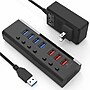 4XEM 7-Port USB-A 3.2 Gen 1 Data Hub, Black (4XUSBAHUB7PDTAA)~#|#~DD671F3F-4579-4A6C-A28283E466758608_sc7