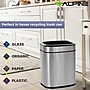 Alpine Industries Stainless Steel Trash Can with Lid and Liner, 5.2 Gallon, 2/Pack (ALP470-10L-2PK)~#|#~DD6B63AB-FBEB-4E16-9248DABC69BB5CF0_sc7