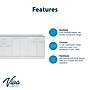 Viva Comfort 36'' H x 72" W Exam Room Medical Cabinet and 72" W Wall Cabinet, 6 Doors, 3 Drawers (90272NS-GRY-WAL)~#|#~DD6DCFEB-D325-4640-A60F2BF97DFA969C_sc7