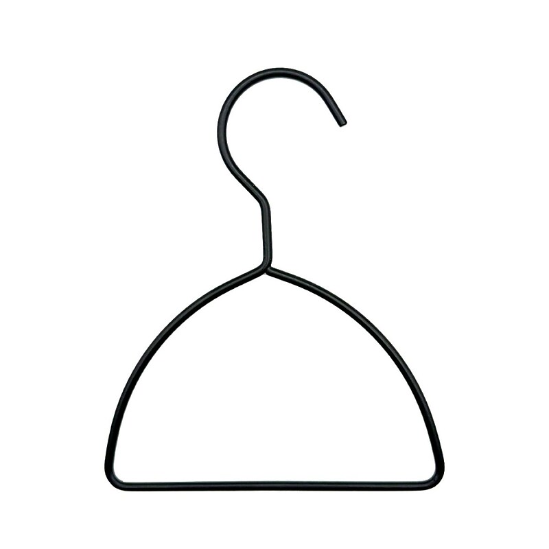 Nahanco Metal Clothes Hangers, Black, 100/Carton (AHLHMB10) image 1