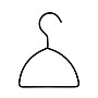 Nahanco Metal Clothes Hangers, Black, 100/Carton (AHLHMB10)~#|#~DD6F4D30-A33A-4C36-A74BD68D206C5D77_sc7