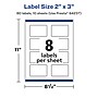 Avery Laser/Inkjet Rectangle Durable Waterproof Labels, 2" x 3", White, 80 Labels/Pack (94237)~#|#~DD716A5A-BCFD-4B40-A15A17731E9797A0_sc7