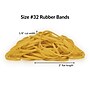 Alliance Pale Crepe Gold Multi-Purpose #32 Rubber Bands, 3" x 1/8", Golden Crepe, 1100/Pack (20325)~#|#~DD71978D-E499-4E49-BC89CFDC1E30BB83_sc7