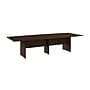 Bush Business Furniture 120W x 48D Boat Shaped Conference Table with Wood Base, Black Walnut (99TB12048BWK)~#|#~DD7A7113-E8D5-46D6-AC4D44CE8B379BA0_sc7