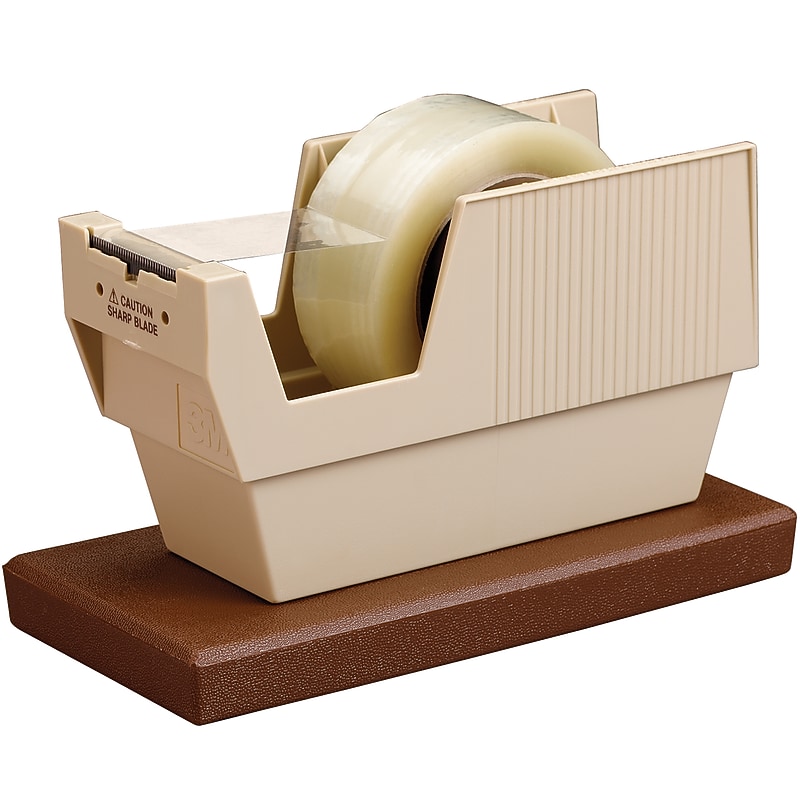 3M P-52W Desktop Dispenser w/Tape, 3"Core, Beige (TD3MP52W) image 1