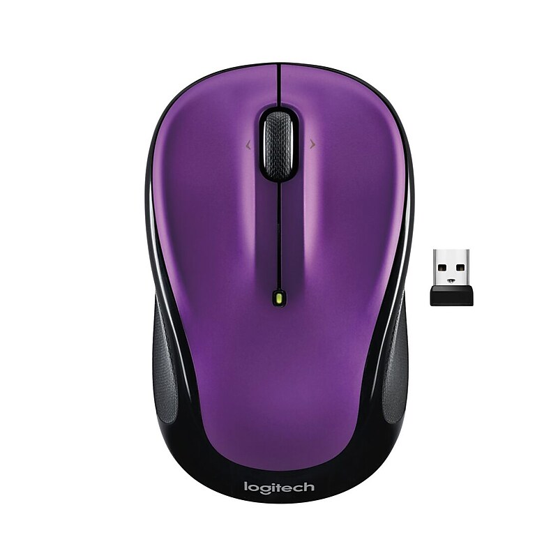 Logitech M325S Wireless Ambidextrous Optical USB Mouse, Violet (910-006826) image 1