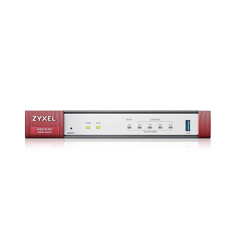 Zyxel ZyWALL Wireless  Cyber Security Firewall, Desktop (USGFLEX100HP+2YG) image 1