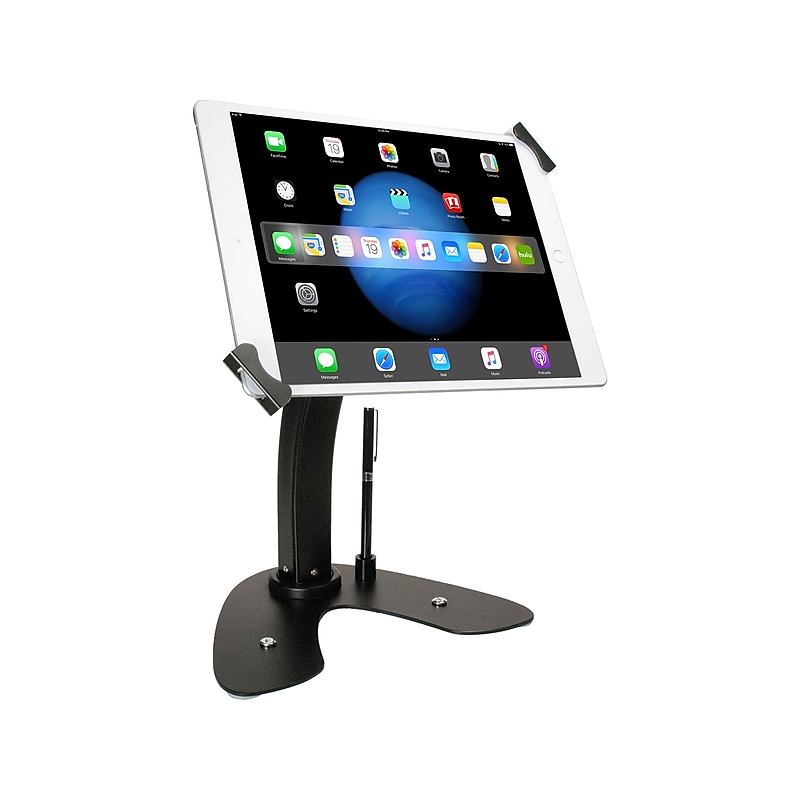 CTA Digital Adjustable Anti-Theft iPad Desk Mount, Black (PAD-UATPB) image 1