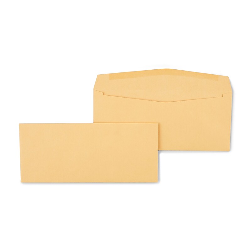 Staples Gummed #12 Kraft Business Envelopes, 4 3/4" x 11", Kraft, 100/Box (479887/19329) image 1