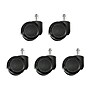 Offices To Go Rubber Soft Caster, Black, 5/Set (OTG10700)~#|#~DD958FF3-79FC-40F8-B6E47CFCA8BAAAE7_sc7