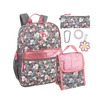 A.D.Ventures Backpack Set, Floral, Multicolor (2141STA)