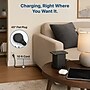 Uncaged Ergonomics Wireless Cube Power Strip with 15W Wireless Charger, 4 AC Outlets, 4 USB Ports, 10' Cord, Black (WC-10-B)~#|#~DD9B7FD6-8D31-4C85-832641A6B4AEFF84_sc7
