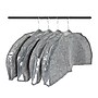 Household Essentials Hanging Clothing Shoulder Dust Covers, Graphite Gray, 4/Set (HE1040)~#|#~DD9D9FDF-74D8-4219-A0EF12B4210AD213_sc7
