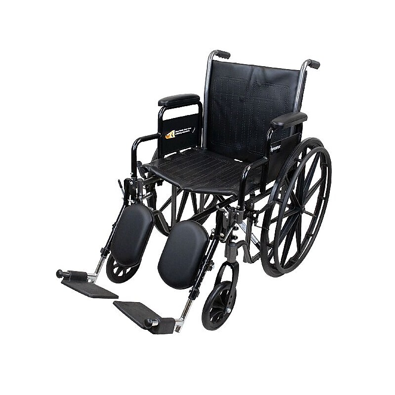 Dynarex DynaRide S2 Wheelchair, 20" x 16" Seat with Detach Desk Arm ELR (10227) image 1
