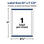 Avery Laser/Inkjet Multipurpose Labels, 7.5" x ", Glossy White, 10/Pack (94264)~#|#~DDA342A4-AF39-4A7A-B09AC865D057177B_sc7