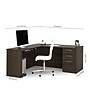 Bestar Embassy 66"W L-Shaped Desk Bundle, Dark Chocolate (60852-79)~#|#~DDA5C060-F37C-4BF7-80166EA887E0E532_sc7
