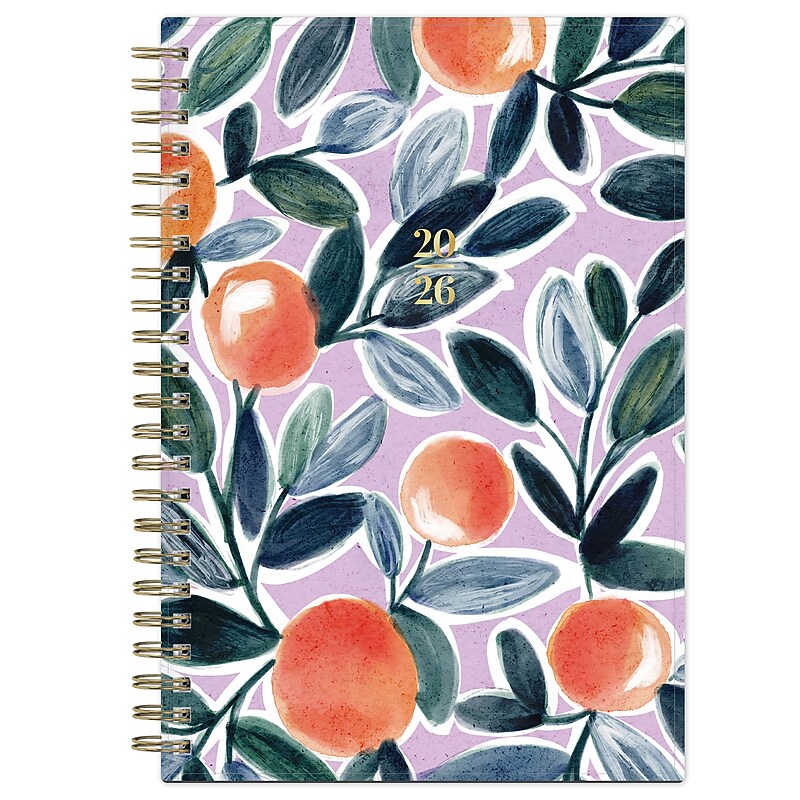 2026 Blue Sky Buds 8" x 5"  Weekly & Monthly Personal Organizer, Plastic Cover (158059) image 1