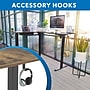 Mount-It! 63"W Electric L-Shaped Corner Adjustable Standing Desk, Rustic Brown/Black (MI-15010)~#|#~DDAB84E1-9098-4F0C-AA2E8BDFDABD8A6E_sc7