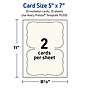 Avery Integrated Cards, 5" x 7", Matte Ivory, 20/Pack (95350)~#|#~DDAD3F53-C72E-484D-B19F0EFA5CCE4CAA_sc7
