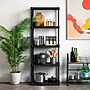 Iris 5-Shelf Plastic Shelving Unit, 63.6" x 23.9" x 11.8", Black (140039)~#|#~DDB02E69-3F8C-432C-AAE436B572852BC7_sc7