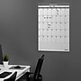 Staples 24" x 36" Monthly Dry-Erase Wall Calendar, Undated, Reversible, White/Gray (ST60365-23)~#|#~DDB10C2B-2C82-41E4-A267AF3DC1013F9E_sc7