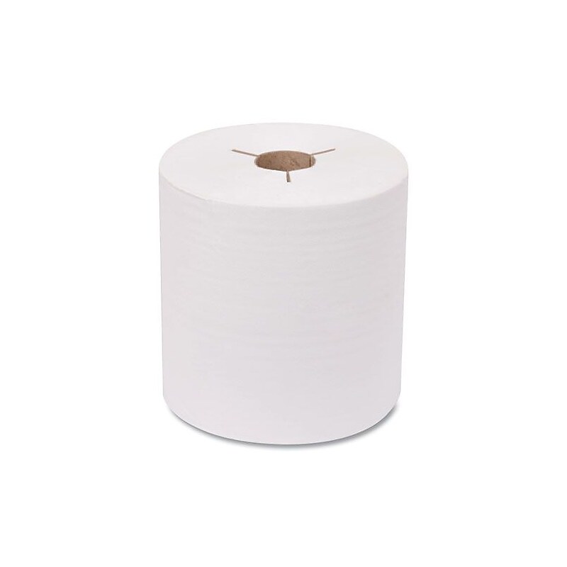 Tork Advanced Hand Towel Roll, Notched, 1-Ply, 8 x 10, White, 6 Rolls/Carton (TRK8031050) image 1