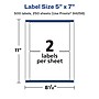 Avery Laser/Inkjet Rectangle Multipurpose Labels, 5" x 7", White, 500 Labels/Box (94258)~#|#~DDB75834-F304-4291-BFCF6729A9CCC136_sc7