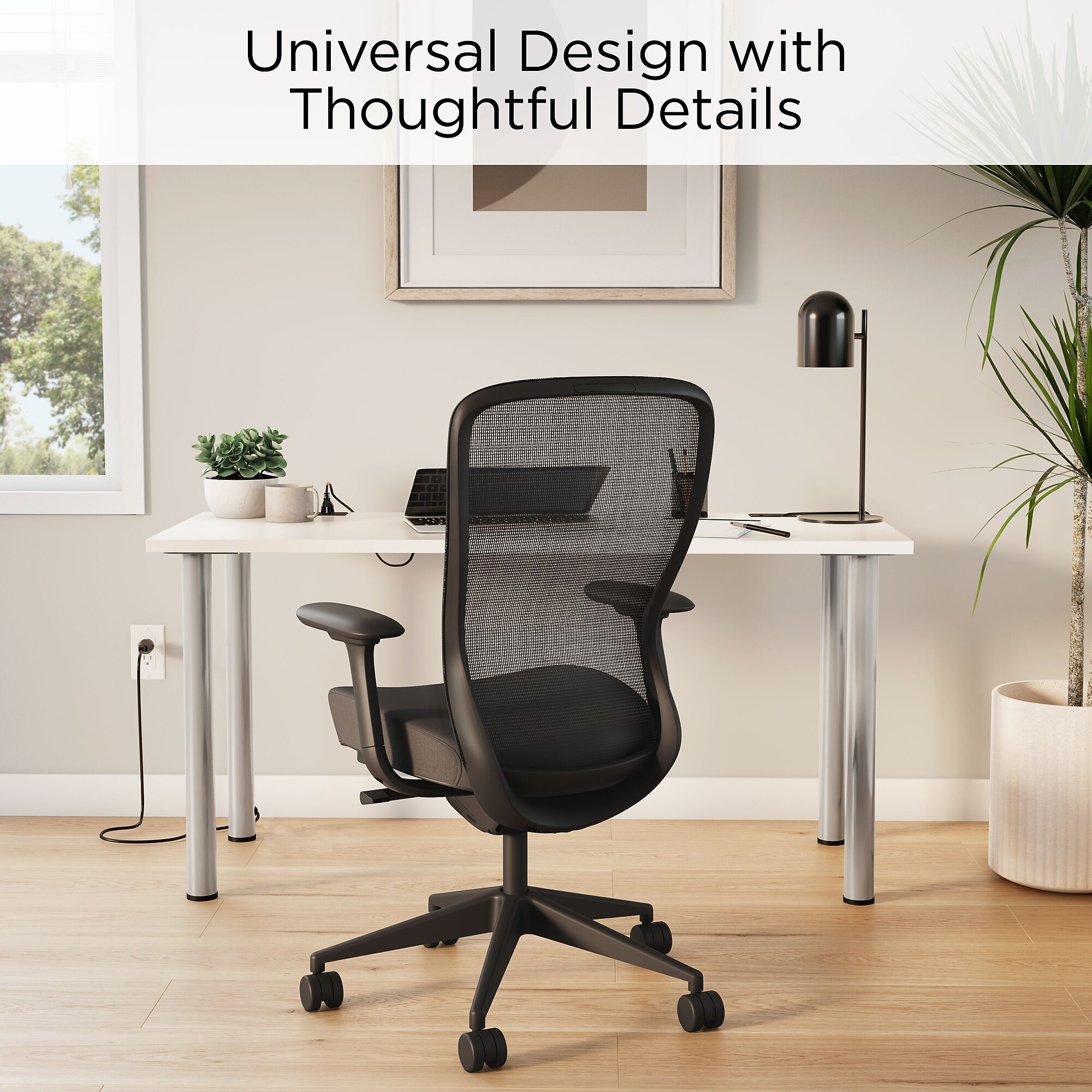 Union & Scale Essentials 60″W Computer and Writing Desk, White (UN56971) Sansujyuku sansujyuku.com