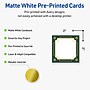 Avery Gold-Green Border Matte Blank Card, White, 120/Pack (S00-FDJ)~#|#~DDBF7851-F885-4AE3-A6DFB6186C1A08DF_sc7