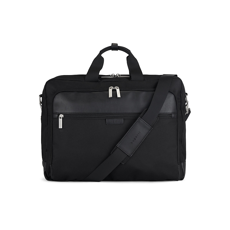 Bugatti Lucas Polyester Briefcase, Laptop Compatible, Black (EXB530-Black) image 1