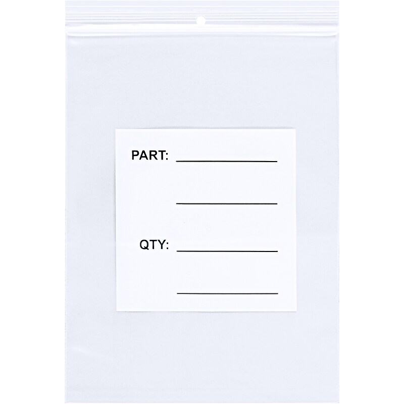 4" x 6" Reclosable Poly Bags, 4 Mil, Clear, 1000/Carton (PB12004) image 1