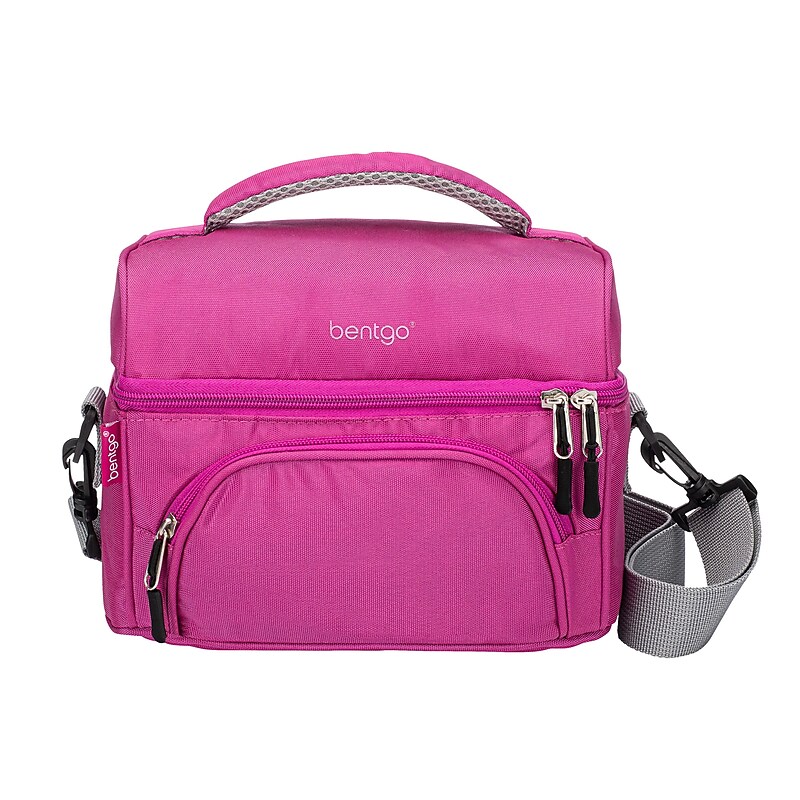 bentgo Deluxe Insulated Lunch Bag, 2-Compartment, Purple (BGOBG2-P) image 1