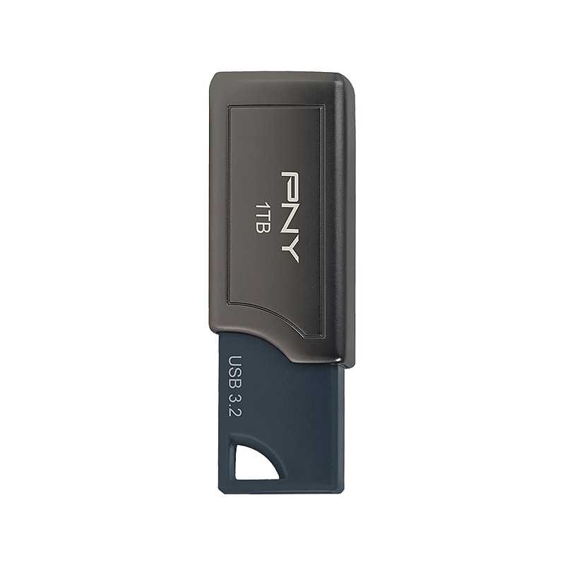 PNY PRO Elite 1TB USB 3.2 Gen 2 Type-A Flash Drive, Gray (P-FD1TBPROV2-GE) image 1