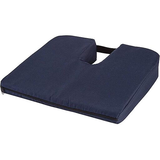 DMI Sloping Coccyx Foam Seat Cushion, Navy (513-7938-2400) | Staples