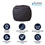 Flash Furniture Dillon Cotton Small Refillable Bean Bag Chair, Solid Gray (DGBEANSMSLDGY)~#|#~DDDC4F1A-0EF8-4586-B57353F3325E012B_sc7