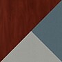 Bush Business Furniture Office in an Hour 63"H x 65"W L-Shaped Cubicle Workstation, Hansen Cherry (WC36494-03STGK)~#|#~DDDCD40F-4CBC-468C-8D521A26962373B0_sc7