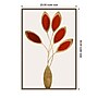 Amanti Art Five Red Flowers by Kubistika  Framed Canvas Wall Art Print, 23" x 33" (A42678302736)~#|#~DDDD40CA-97D4-4302-BDE8FA8BDFEC5DDB_sc7