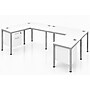 Boss Office Products Simple System 66"W L-Shaped Desk with Pedestal, White, 2/Set (SGSD008-202-WT)~#|#~DDDEBCC5-0068-4D4F-9CAAA3FC0D247414_sc7