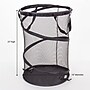 Household Essentials Pop‑Up Mesh Laundry Hamper in Springform Steel Frame with Mesh Lining for Compact Storage, Black (HH2026)~#|#~DDE2DAB1-004A-4F65-B738B0EE3550FE00_sc7