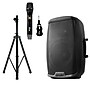 Gemini AS Series True Wireless Bluetooth PA Speaker with Microphone System & Adjustable Speaker Stand, Black (KITGCIAUDIO01)~#|#~DDE35879-ABC4-4074-AE8B4427D76C173C_sc7